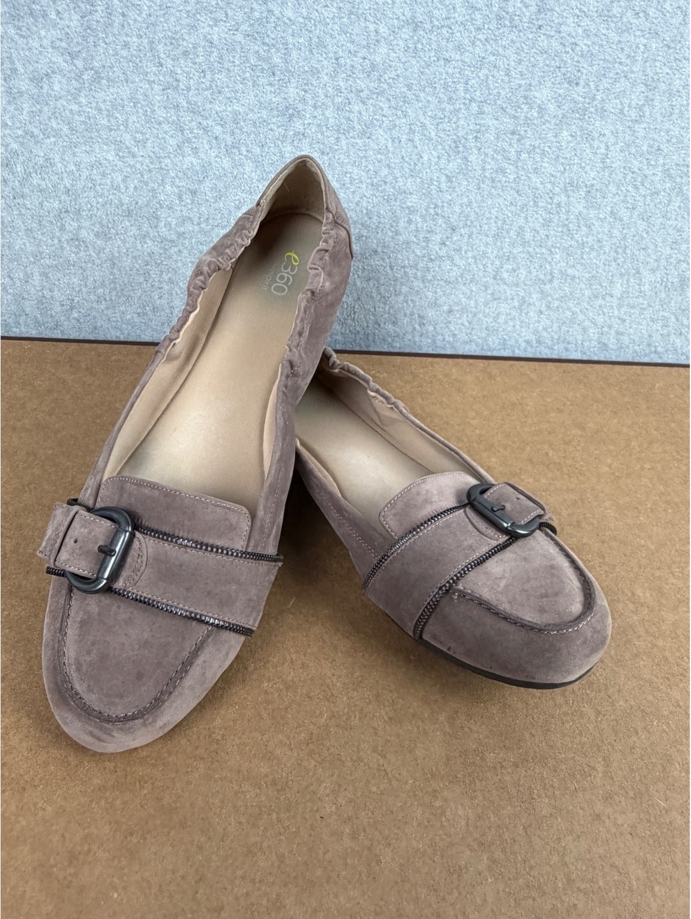 Tan Easy Spirirt flats size 12